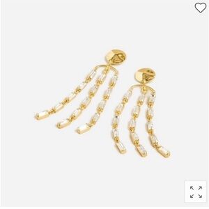 J. Crew Crystal Waterfall Earrings